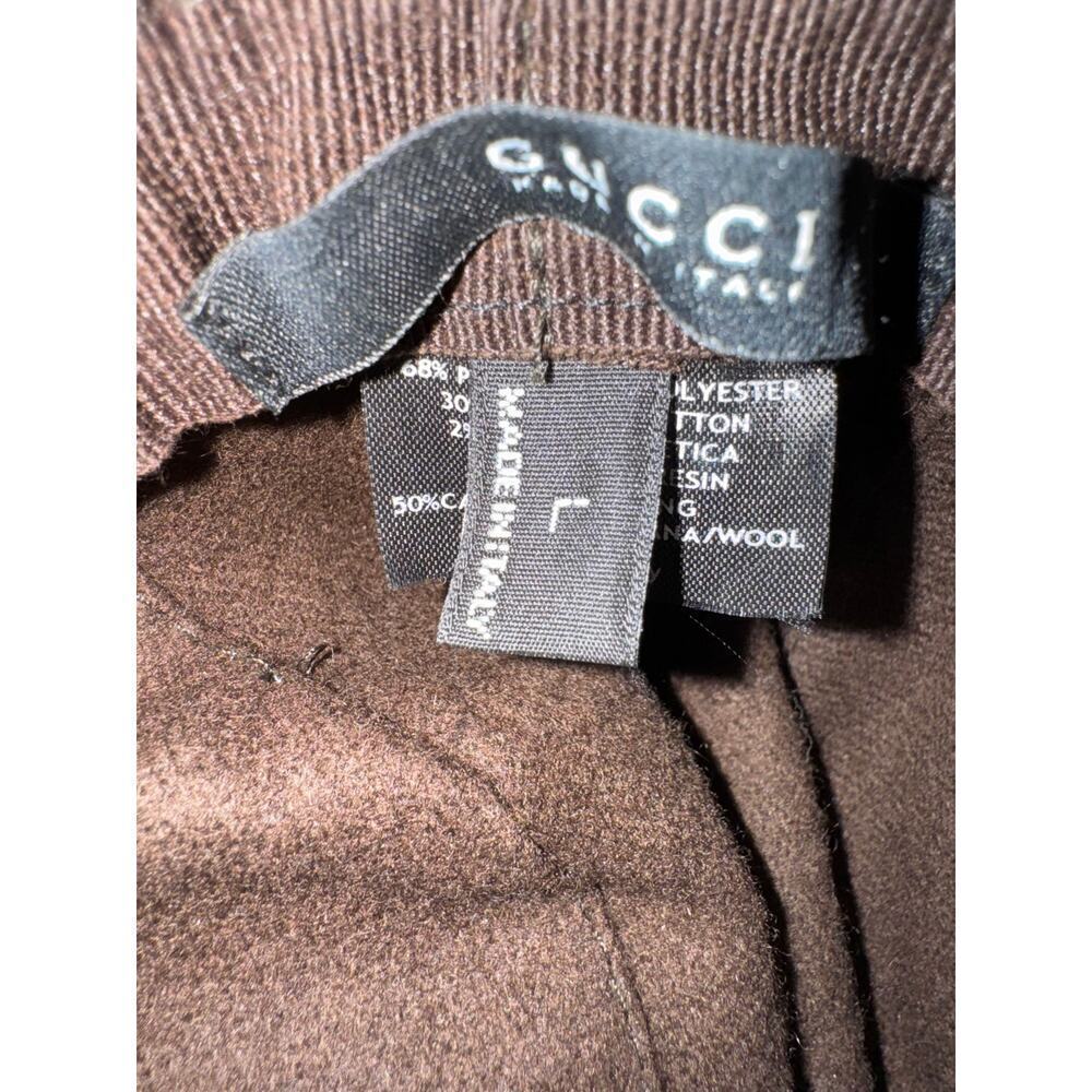 Gucci Monogram Bucket hat with‎ Green White Trim Large Authentic CoA - Picture 7 of 10